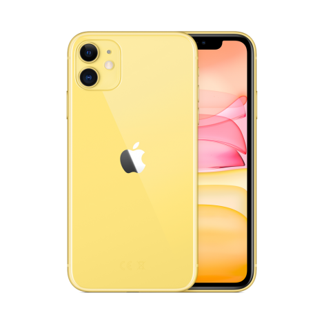 The new Apple iPhone 11 in yellow color